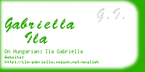 gabriella ila business card